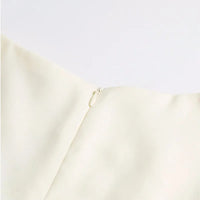 Gracie - Robe gilet beige haut de gamme pour femme