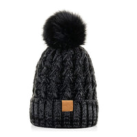 Unisex-Winterstrickmütze mit Bommel - Norel