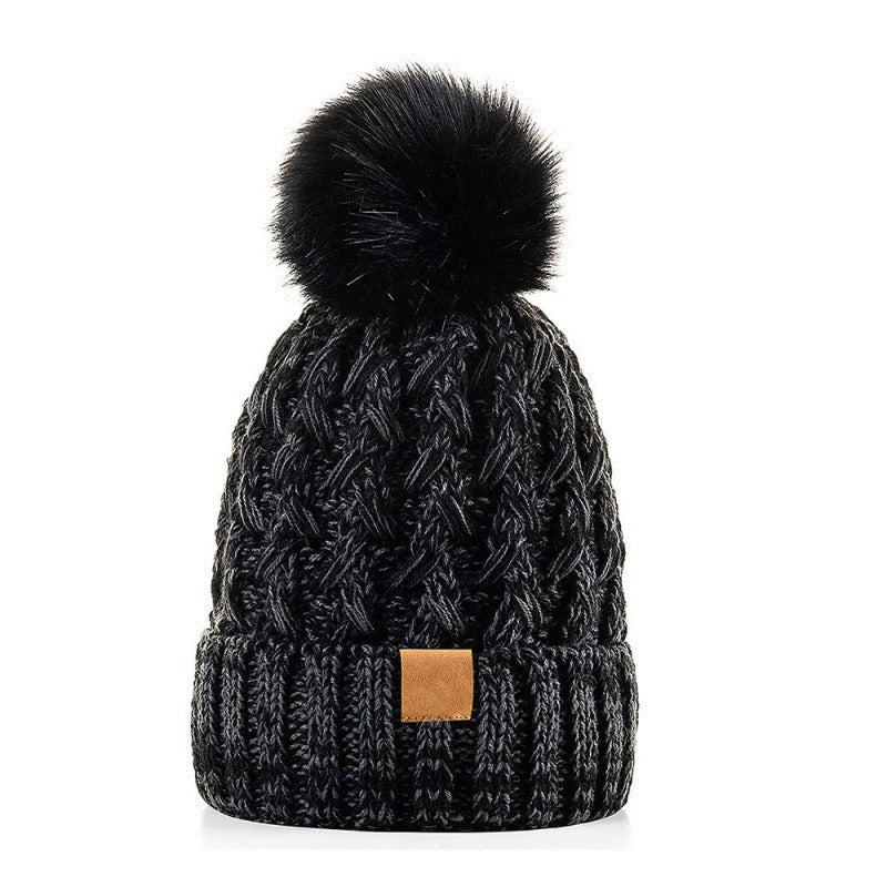 Unisex-Winterstrickmütze mit Bommel - Norel