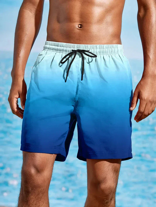 Leo - Short de plage avec dégradé de couleurs