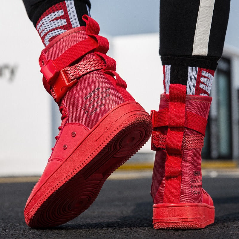 Hohe Stiefel im urbanen Stil aus verstärktem Segeltuch für Herren - Esteban