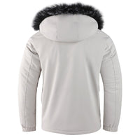 Klein - Veste Homme avec Capuche Amovible Doublée de Fourrure
