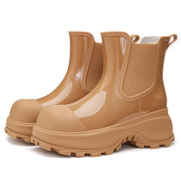 Regenstiefel für Frauen mit dicken Sohlen und wasserdicht - Karilyn