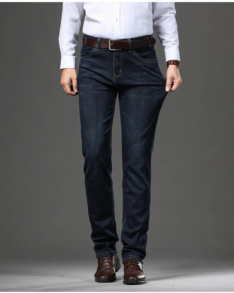 Gerade Herrenjeans aus Stretch-Denim - Bruno