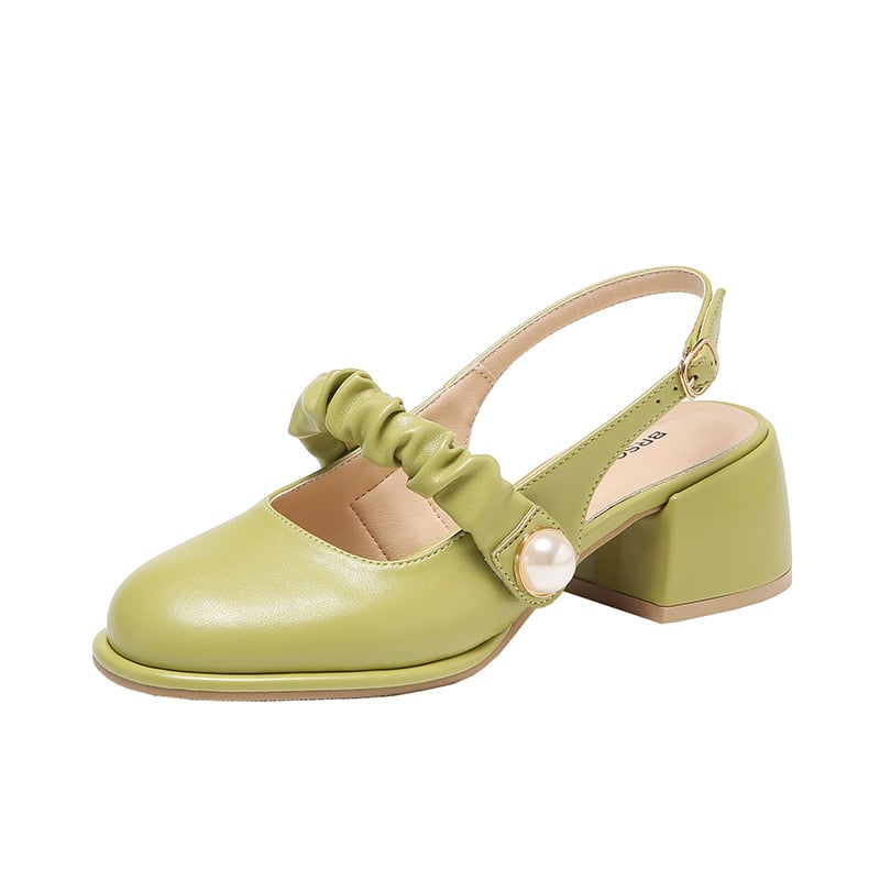 Weite Damen-Sandalen mit Perlenverzierung - Perla