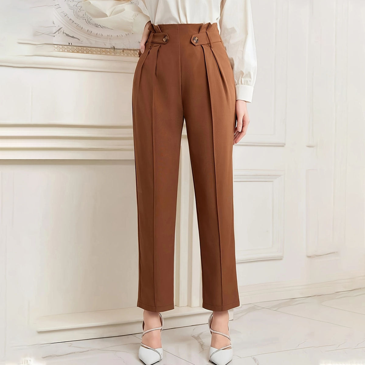 Gerade knöchellange Hose für Frauen - Mireth