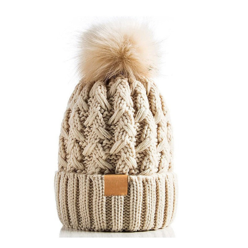 Unisex-Winterstrickmütze mit Bommel - Norel