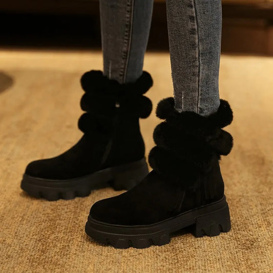 Alada - Dicke Winterstiefel mit halber Wade
