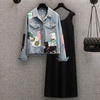 Marie - Damenjacke aus Denim mit Stil und Farbe
