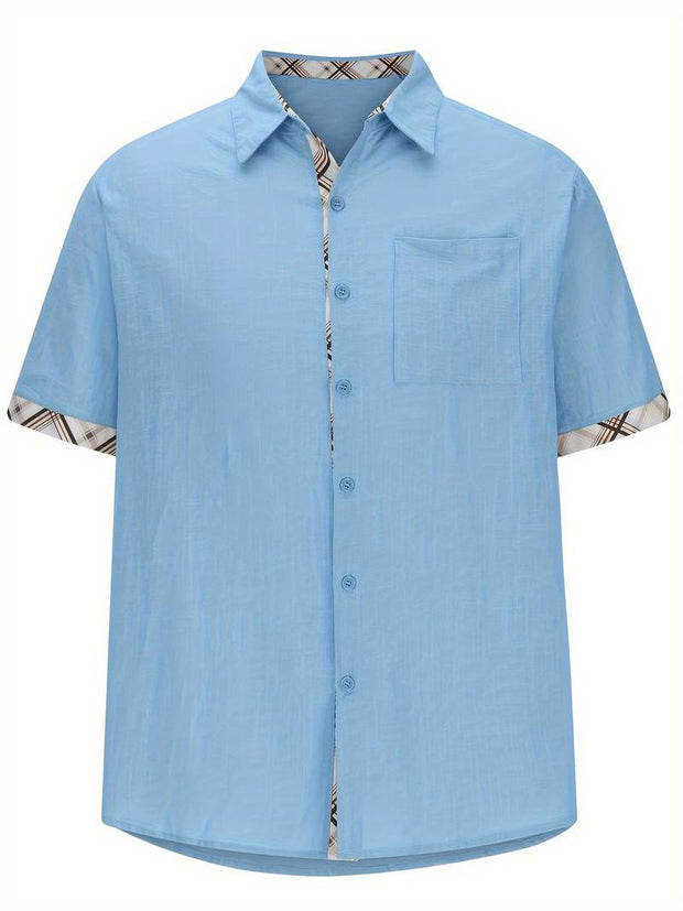 Michael - Chemise traditionnelle élégante avec impression graphique à carreaux