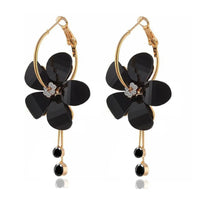 Boucles d'oreilles fleurs lilas