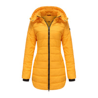 Veste longue à capuche pour femme - Naelle