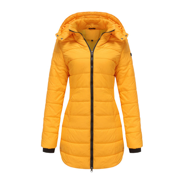 Veste longue à capuche pour femme - Naelle