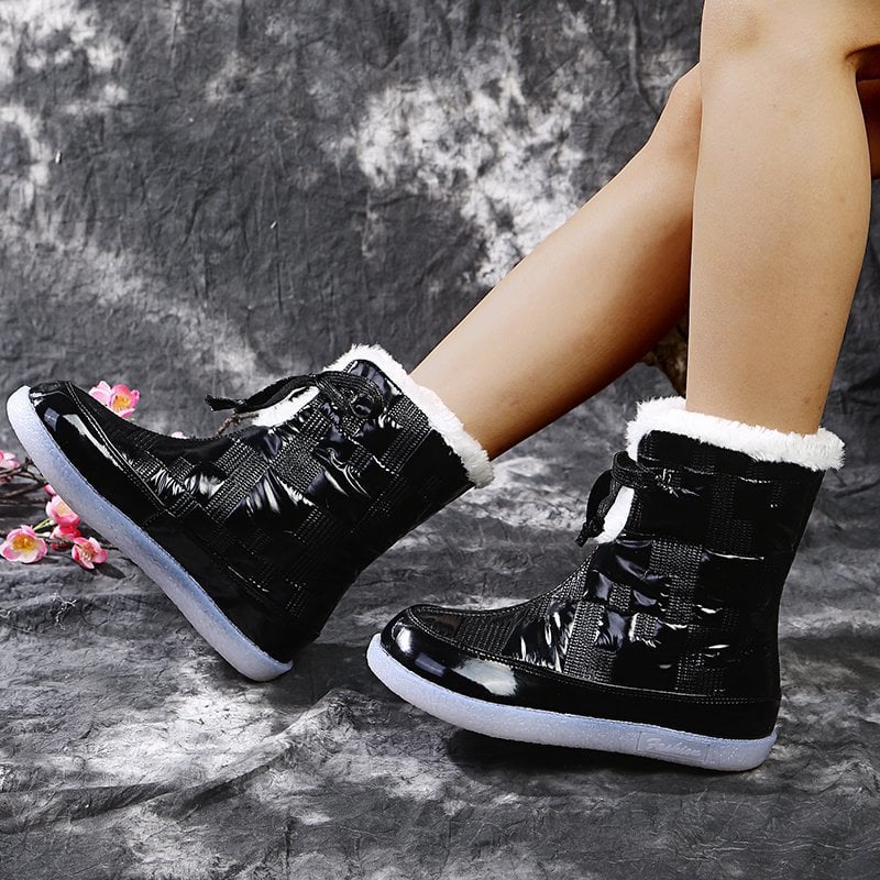 Winterstiefel mit Steppeffekt für Damen - Yalinne