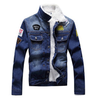 Herren Jeansjacke mit gefüttertem geradem Schnitt - Darnel