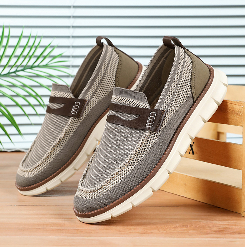 Geflochtene Herren-Slipper mit Ristband und flexibler Sohle - Bill