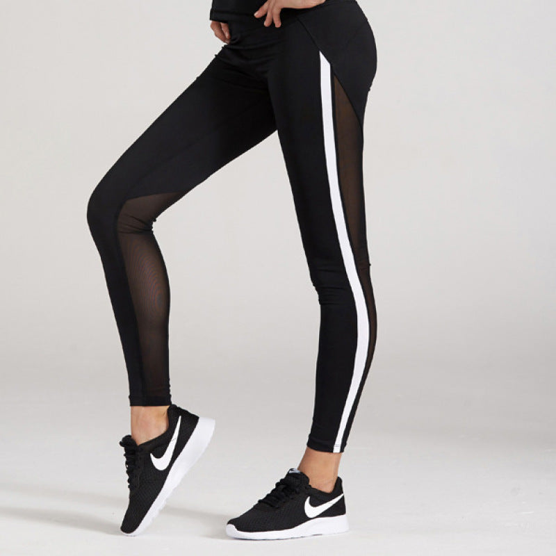 Zuri - Panel rayures pantalon skinny leg