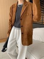 Hochwertige, locker sitzende Anzugjacke im Vintage-Stil - Yena