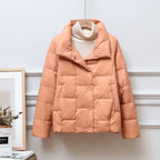 Kurze Damen-Steppjacke mit hohem Kragen - Valery