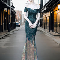 Adriana - Robe de soirée élégante sans épaule