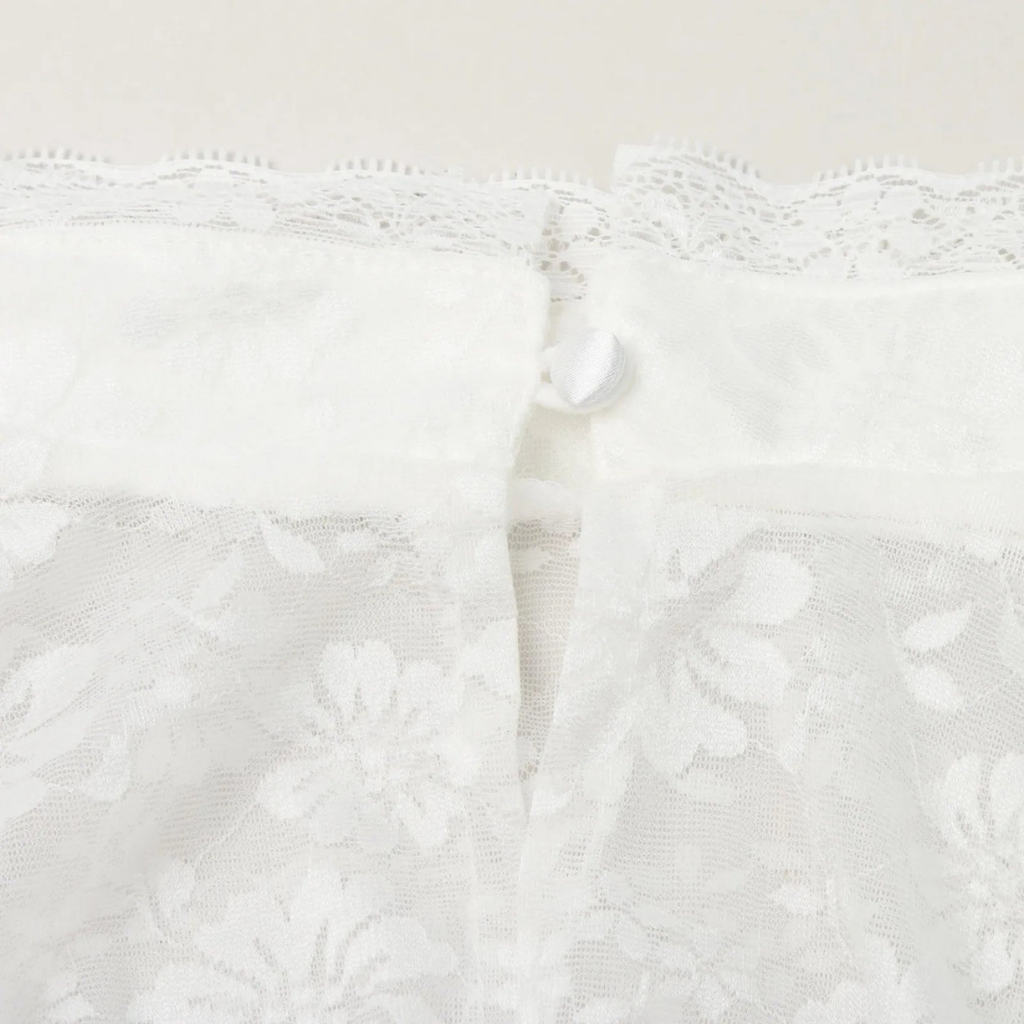 Damen Hochgeschlossene Dirndl-Bluse aus Spitze - Hildegard