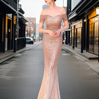 Adriana - Robe de soirée élégante sans épaule