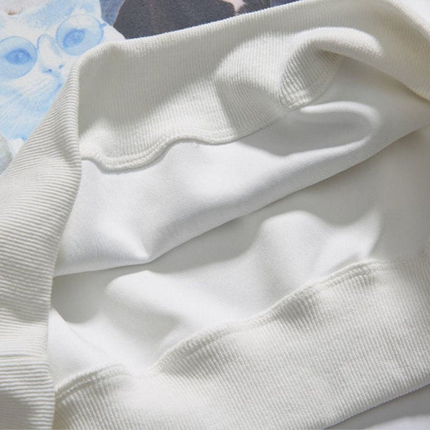 Arietty - Lässiges Sweatshirt mit Katzenmotiv aus Baumwolle
