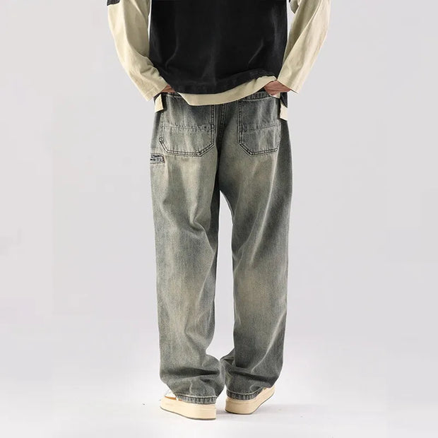 Zeon - Jeans d'été lavé tendance pour hommes