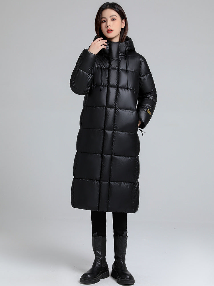 Lange Jacke mit Stepp-Effekt für Frauen - Eryndel