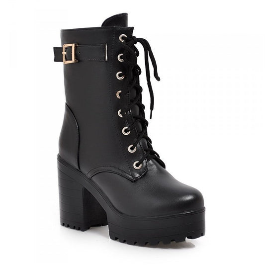 Uhsha - Bottines à lacets et boucle