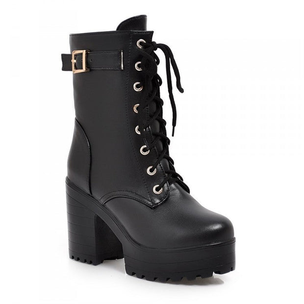 Uhsha - Bottines à lacets et boucle
