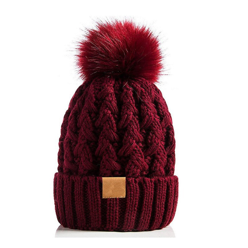 Unisex-Winterstrickmütze mit Bommel - Norel