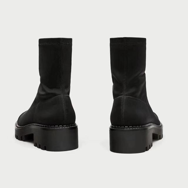 Gummistiefel mit Plateausohle und fester Sohle für Damen - Zyrvek