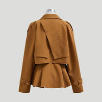 Veste péplum au col accrocheur et au design ajusté - Gemma