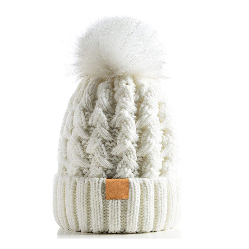 Unisex-Winterstrickmütze mit Bommel - Norel