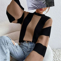 Selene - Strickpullover mit kontrastierendem Muster