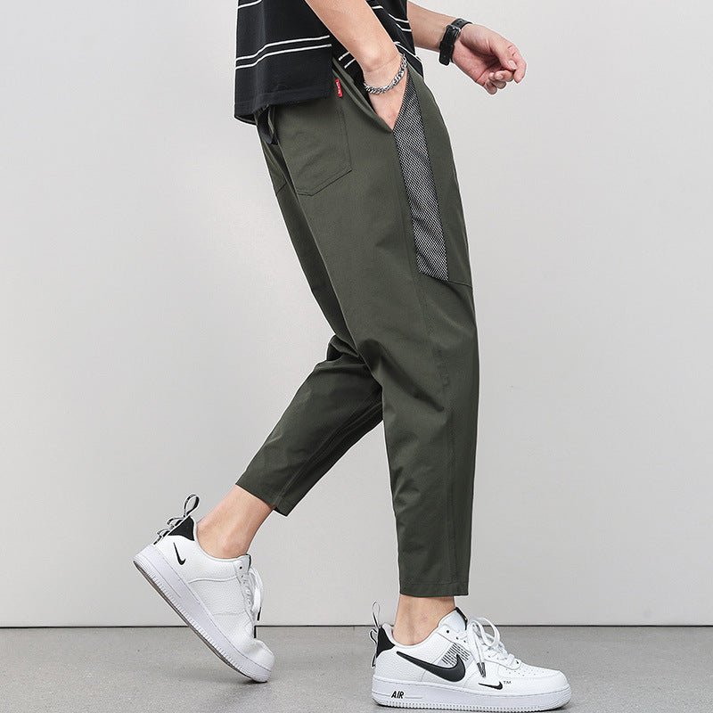Konisch zulaufende Herrenhose mit Gummizug am Saum - Lucas