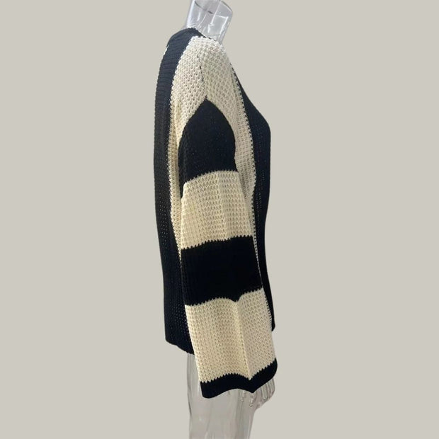 Selene - Strickpullover mit kontrastierendem Muster