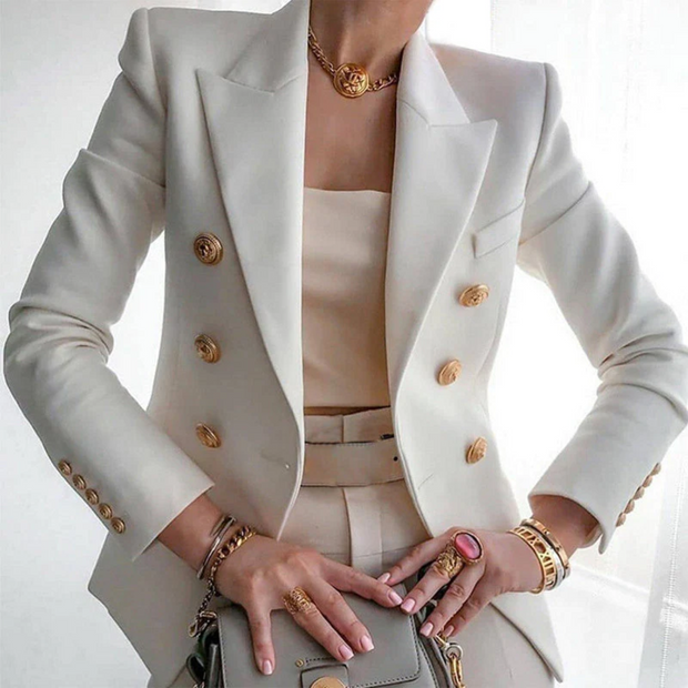 Vanessa - Blazer de luxe élégant en coton pour femme