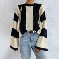 Selene - Strickpullover mit kontrastierendem Muster