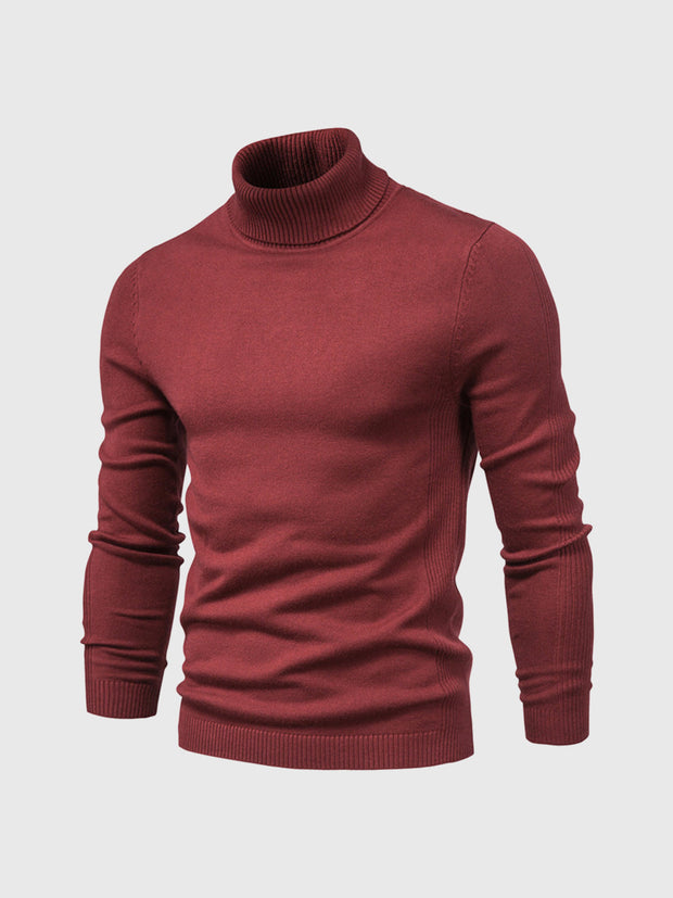 Pull à col roulé pour hommes, lavable