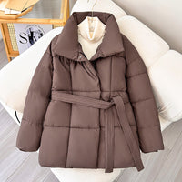 Manteau d'hiver tendance pour femmes avec ceinture réglable - Freja