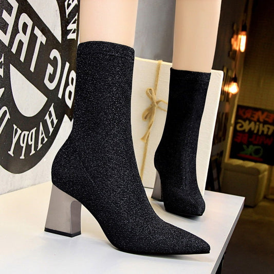 Hlakaja - Bottes Courtes à Sequins