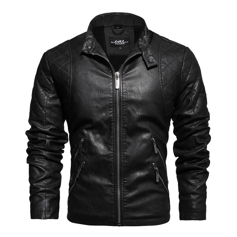 Herren Bikerjacke mit Reißverschluss - Bravik