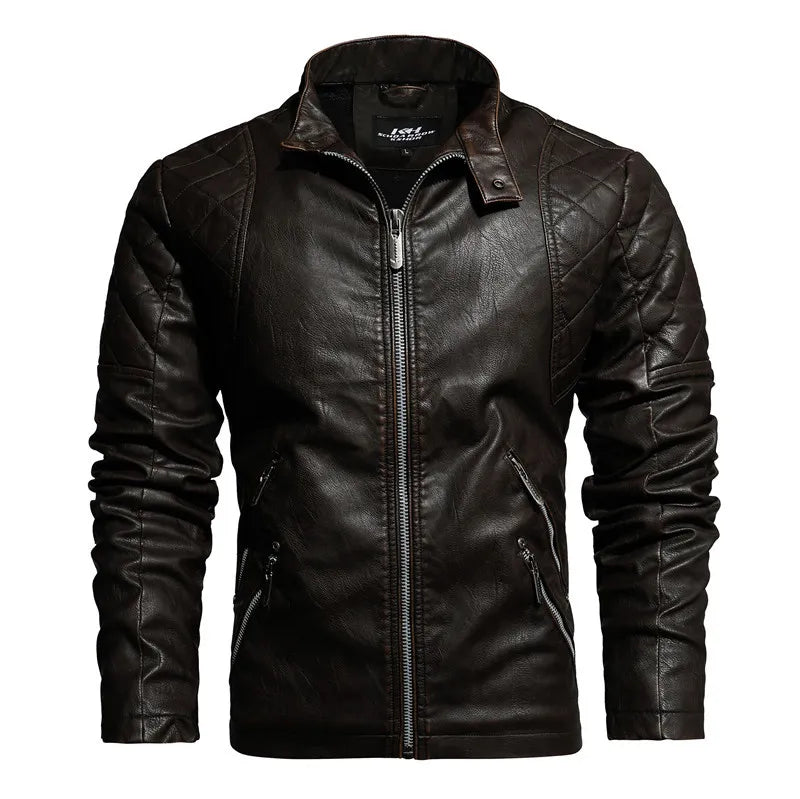 Herren Bikerjacke mit Reißverschluss - Bravik