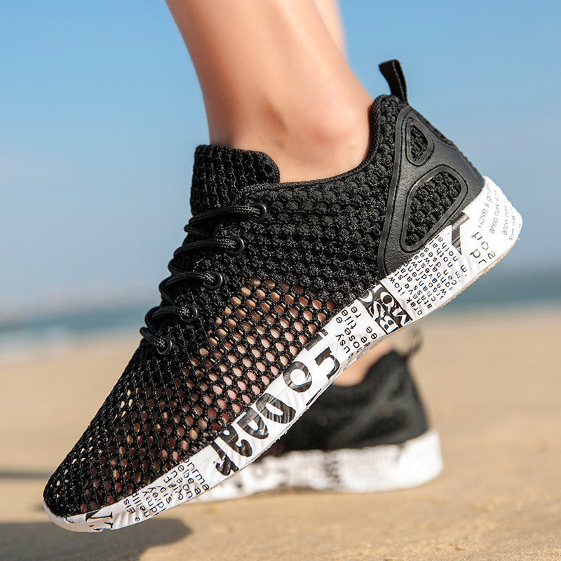 Atmungsaktive Herrenschuhe mit Mesh-Design und urbaner Sohle - Aksel