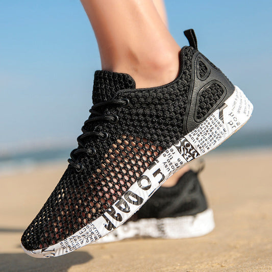 Atmungsaktive Herrenschuhe mit Mesh-Design und urbaner Sohle - Aksel