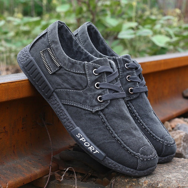 Baskets hommes décontractées style sportif toile durable - Mateo
