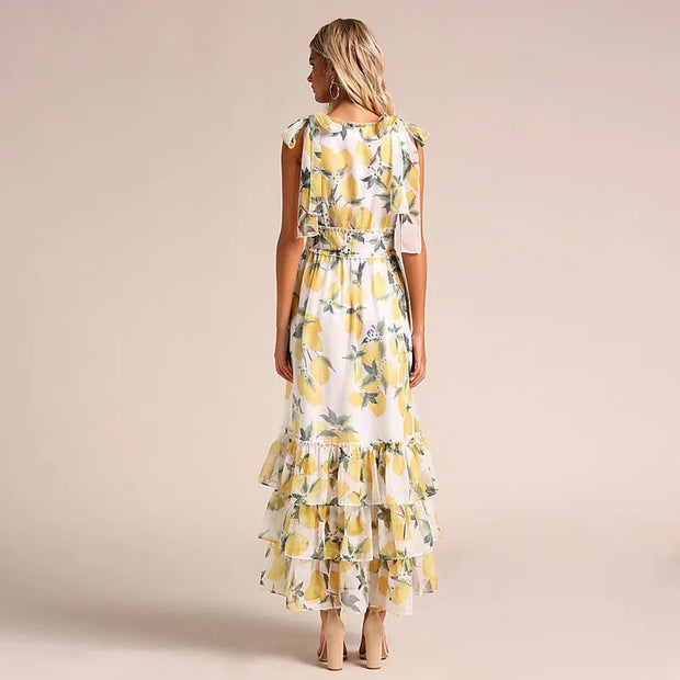 Margaret - robe sans manches avec imprimé