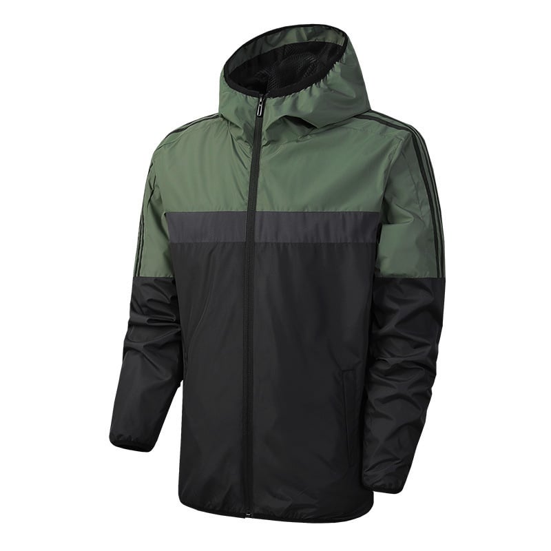 Leichte Herrenjacke mit Kapuze und Reißverschluss - Virex